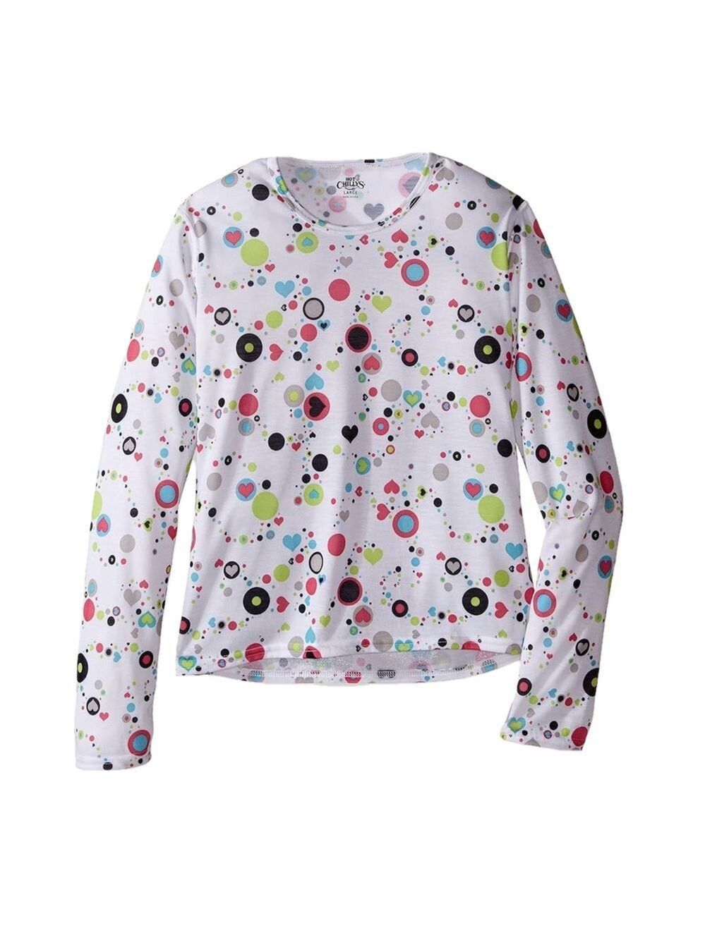 Hot Chillys Youth Pepper Print Crew Neck